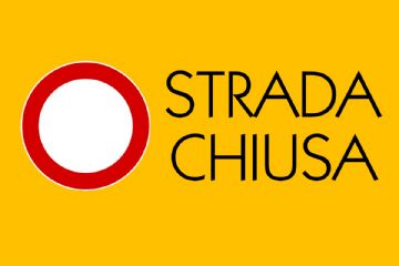 Chiusura strada per passaggio corsa ciclistica